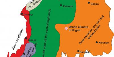 Карта Руанди клімату