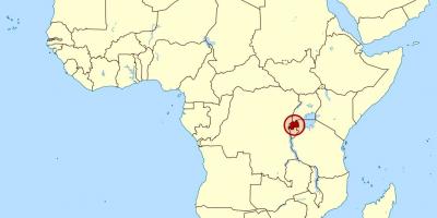 Карта Руанда Африка