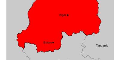 Карта Руанди з малярією