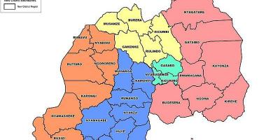 Карта Руанди секторів
